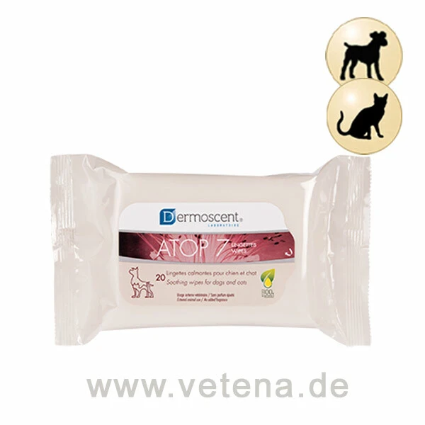 Dermoscent ATOP 7 Wipes Für Hunde & Katzen 3 Dermoscent ATOP 7 Wipes Für Hunde & Katzen