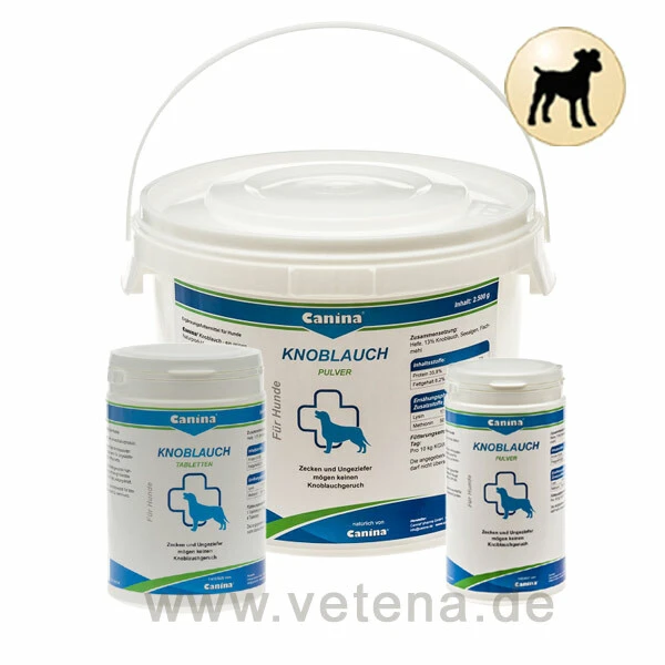 Canina Knoblauch Tabletten & Pulver 3 Canina Knoblauch Tabletten & Pulver