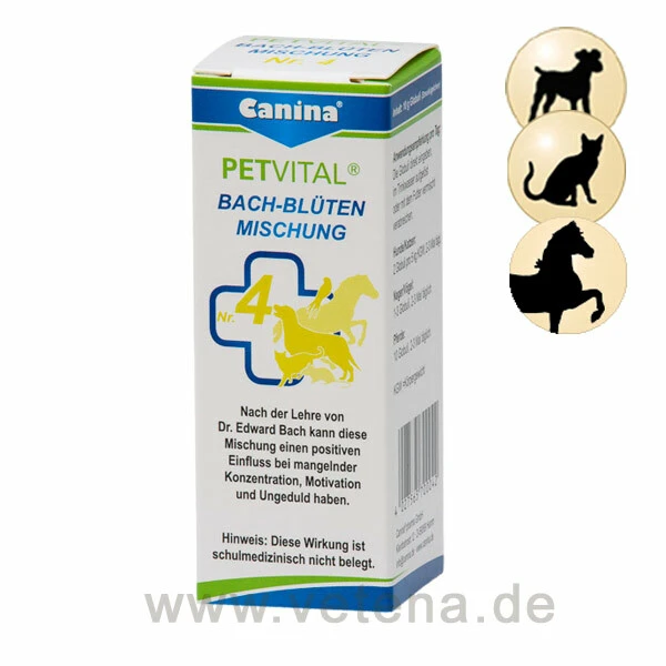 Canina PETVITAL Bachblüten Nr. 4 Lernbereitschaft 3 Canina PETVITAL Bachblüten Nr. 4 Lernbereitschaft