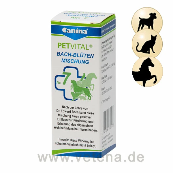 Canina PETVITAL Bachblüten Nr. 7 Entschlackung 3 Canina PETVITAL Bachblüten Nr. 7 Entschlackung