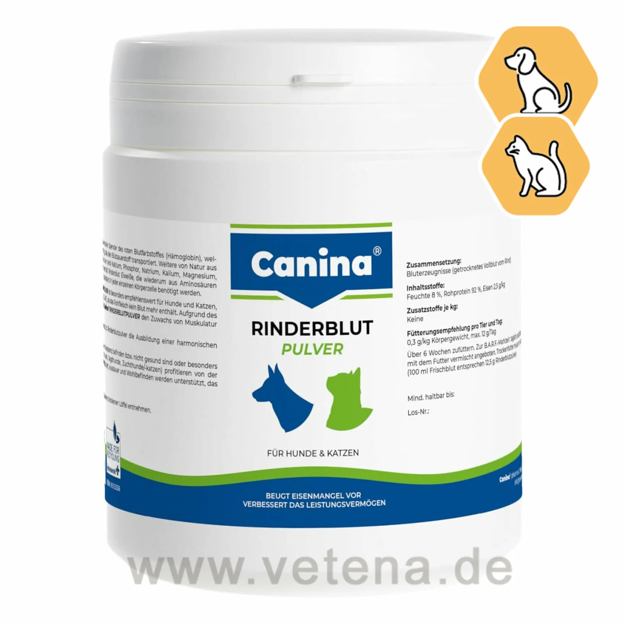 Canina Rinderblutpulver Hund & Katze 3 Canina Rinderblutpulver Hund & Katze