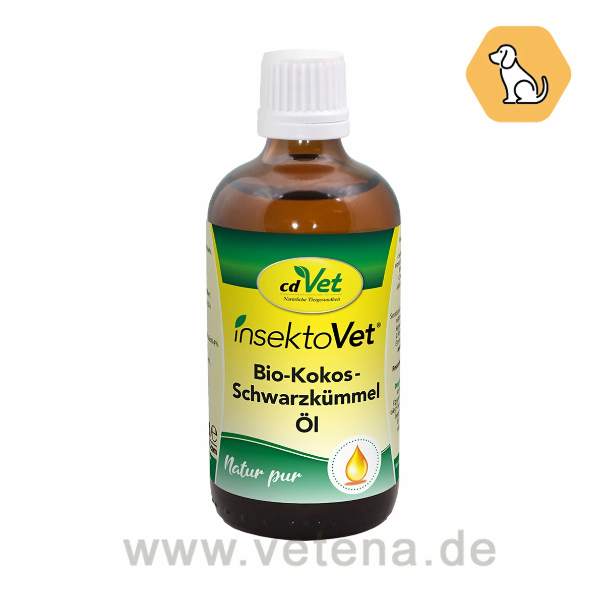 CdVet InsektoVet Bio-Kokos-Schwarzkümmel-Öl Für Hunde 3 CdVet InsektoVet Bio-Kokos-Schwarzkümmel-Öl Für Hunde