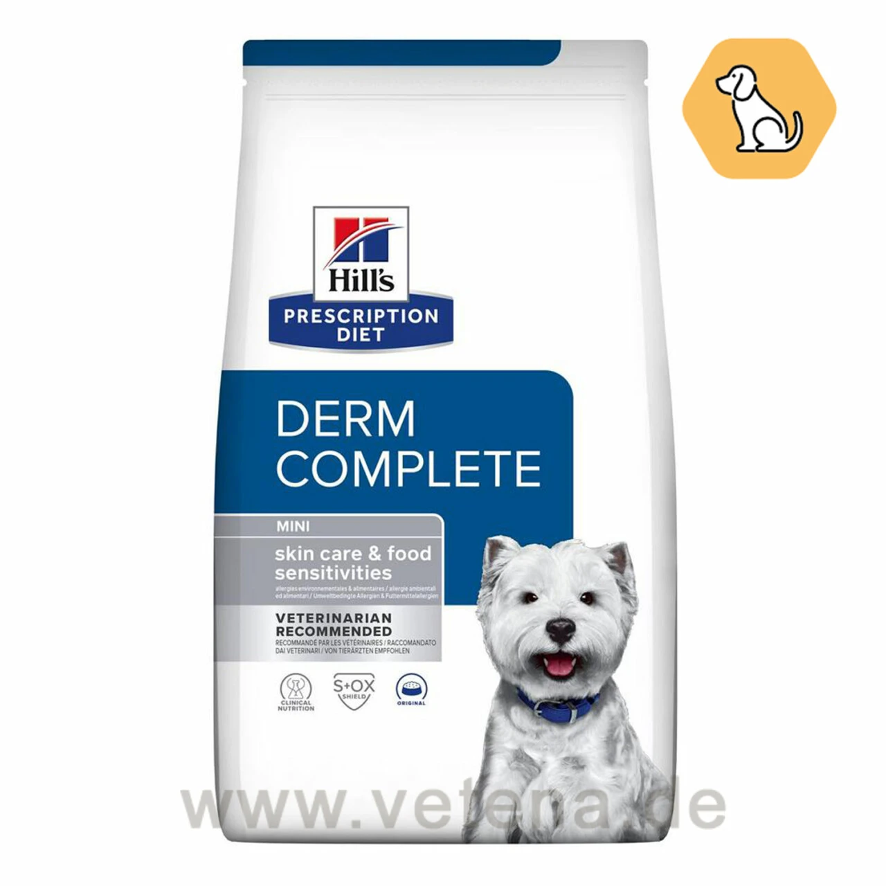 Hill's Derm Complete Mini Trockenfutter Für Hunde 3 Hill's Derm Complete Mini Trockenfutter Für Hunde