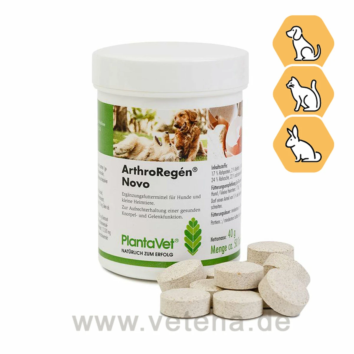 PlantaVet ArthroRegén Novo Für Hunde, Katzen & Nager 3 PlantaVet ArthroRegén Novo Für Hunde, Katzen & Nager