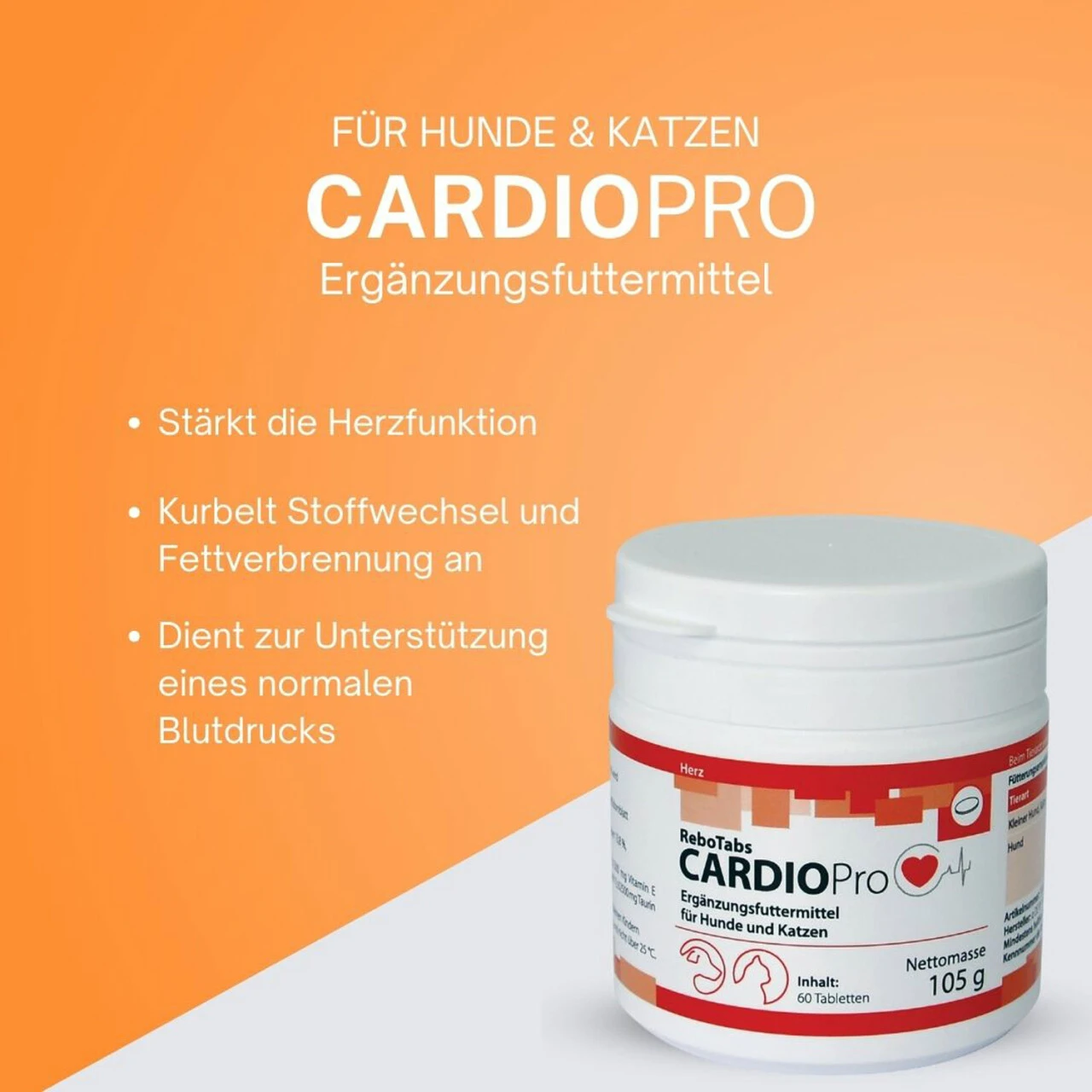 ReboTabs CARDIOPro Für Hunde & Katzen 4 ReboTabs CARDIOPro Für Hunde & Katzen – Bild 2
