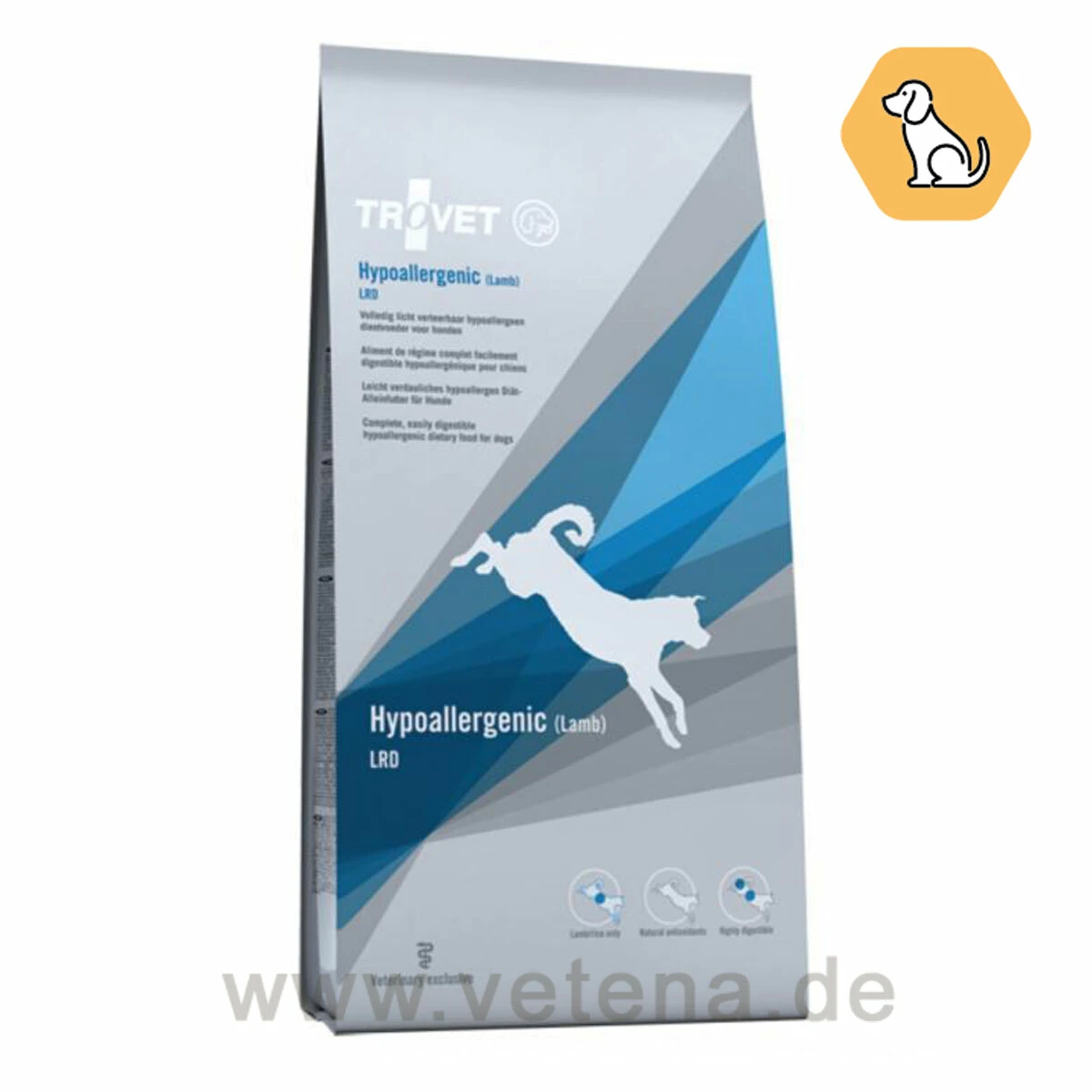 Trovet Hypoallergenic Lamm-Reis LRD Trockenfutter Für Hunde 3 Trovet Hypoallergenic Lamm-Reis LRD Trockenfutter Für Hunde