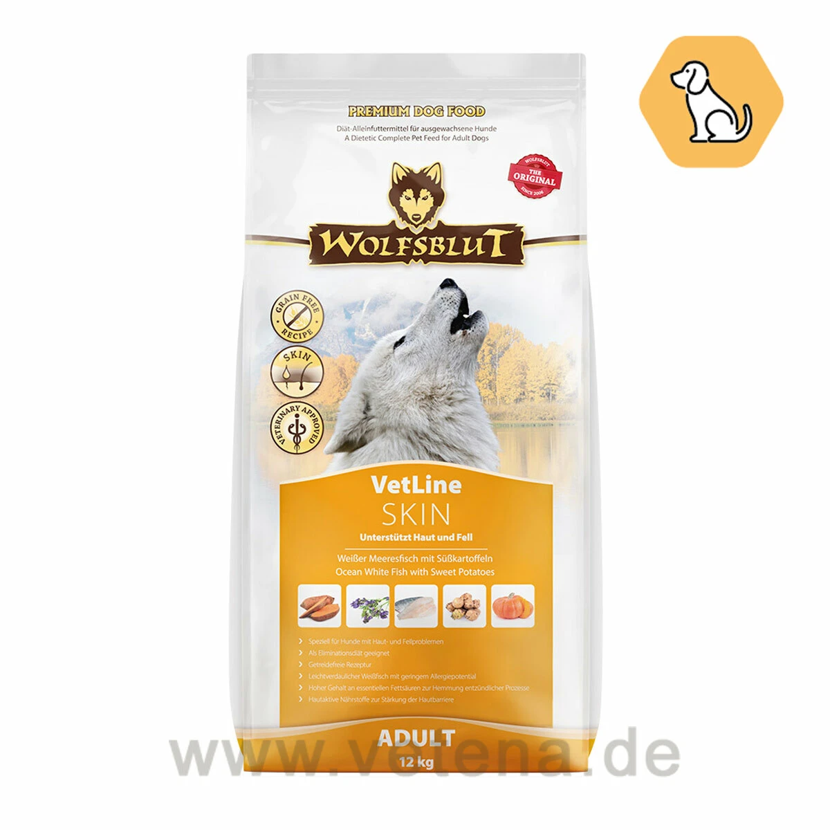 Wolfsblut VetLine Skin & Coat Trockenfutter Für Hunde 3 Wolfsblut VetLine Skin & Coat Trockenfutter Für Hunde